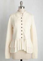 Office-ticated Appeal Jacket In Ivory In M