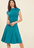  Dance Floor Date A-line Dress In Sea In S