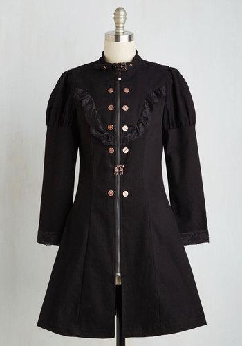 Silverstop Marvelous Moniker Coat In Noir