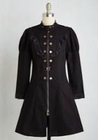 Silverstop Marvelous Moniker Coat In Noir