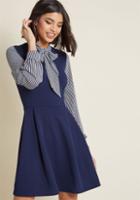 Smakparlour Smak Parlour Zest By Request A-line Dress In Navy In 3x