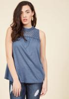 Modcloth Rainfall Recordings Sleeveless Top