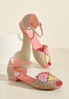  Cone And Get It Peep Toe Flat In 37