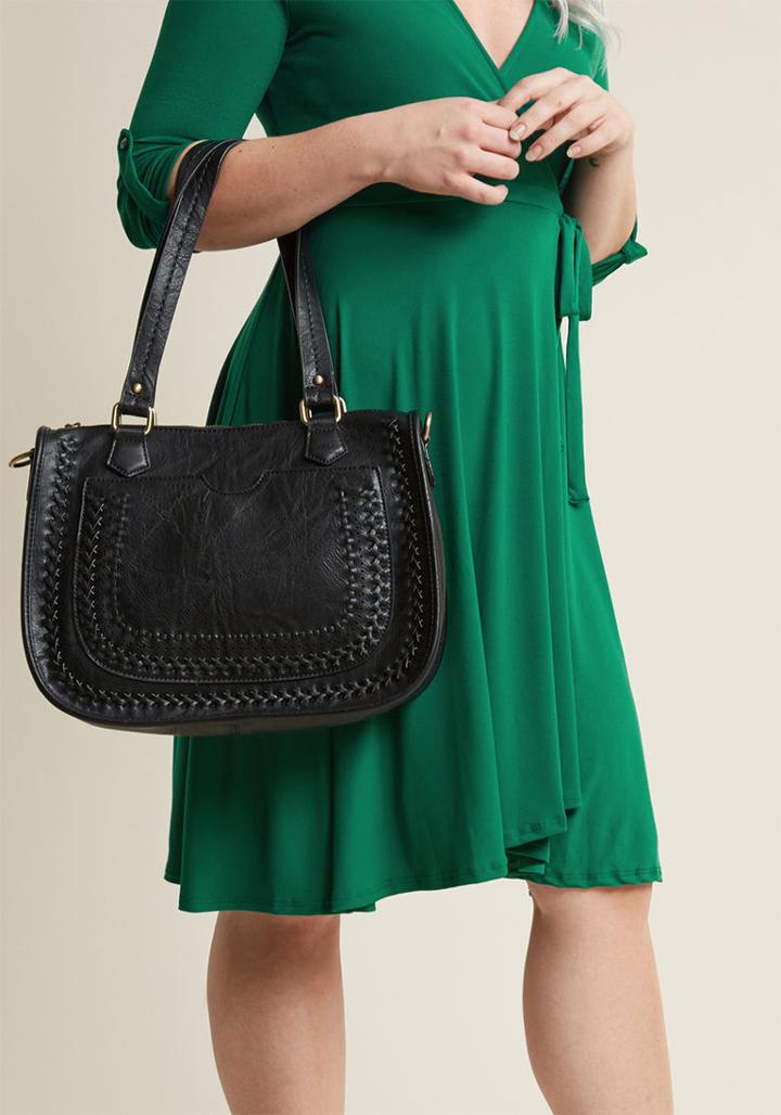 Modcloth Adventure On The Agenda Bag In Black