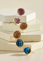  Glimmer All You Got Earring Set In Jewel Tones