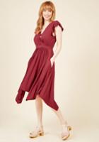 Modcloth Verified Vacationer Knit Dress In Merlot In 3x