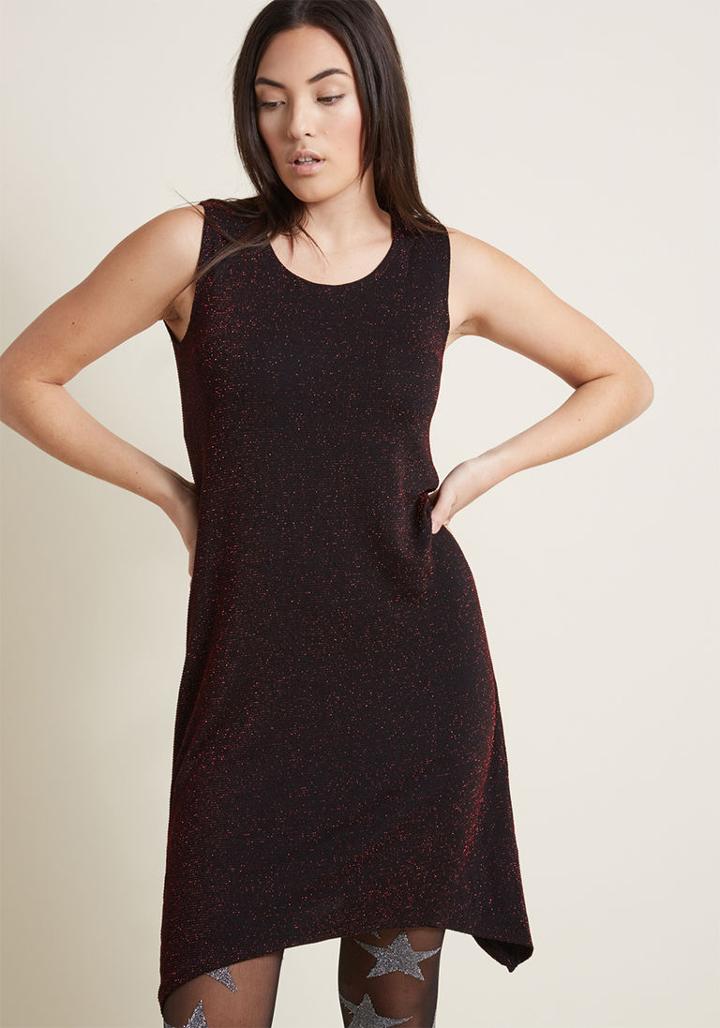 Modcloth Refulgent Indulgence Shift Dress In 14