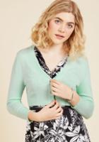 Modcloth The Dream Of The Crop Cardigan In Buttermint