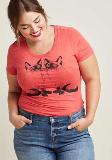 Supermaggie Meow Image Graphic T-shirt In Xl