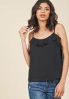 Modcloth Into The Idea Tank Top In Noir In 1x
