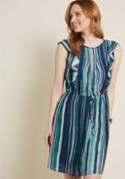 Modcloth Get Into Ruffle A-line Dress In Xl