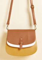 Modcloth I Keep Latte Hours Bag In Goldenrod