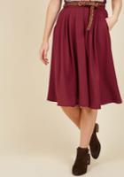  Breathtaking Tiger Lilies Midi Skirt In Merlot In 2x