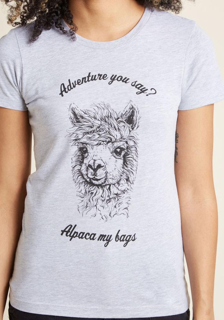 Modcloth With Wild Abandon Graphic Tee In M
