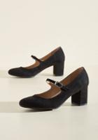 Modcloth Dance Floor Doubles Block Heel In Black In 8.5