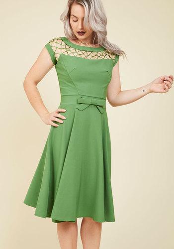  With Only A Wink A-line Dress In Peridot In Xs