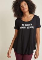 Modcloth Message Of Might Graphic Tee In L
