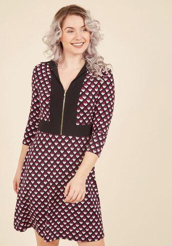 Make Your Groove Long Sleeve Dress In 10