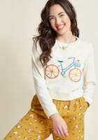 Modcloth Cruise Wisely Embroidered Pullover In S