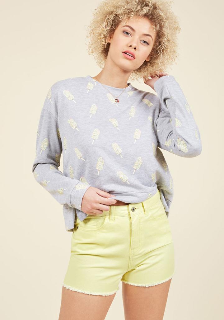  Rave For Basics Shorts In Buttercup In Xl