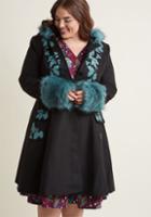 Hellbunny Hell Bunny Northern Glory Fit And Flare Coat In Xl