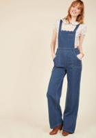 Modcloth A Nudge Of Nostalgia Denim Overalls