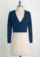 Mak The Dream Of The Crop Cardigan In Midnight Blue