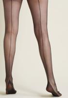 Modcloth Pinup To You Seamed Tights In M/l