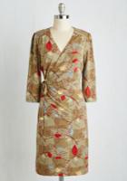 Eastconceptfashionltd Lighthearted Lecture Dress In Leaves