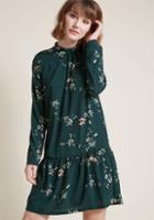 Modcloth Always Invited Long Sleeve Dress In S