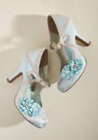 Rubyshoo Charming Capers Mary Jane Heel In Bridal Blue