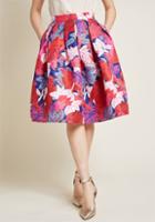 Modcloth Off And Stunning Fit And Flare Skirt In Xxs