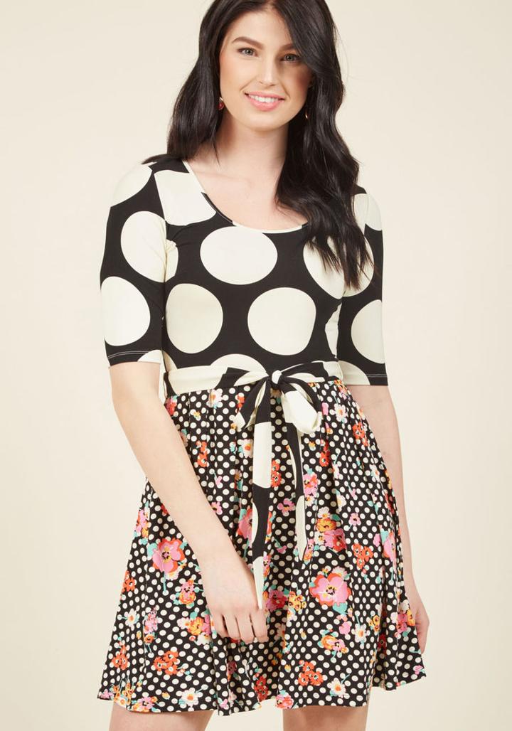 Modcloth Elemental Blend A-line Dress In 4x