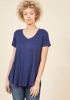 Modcloth Yours Chill The End Top In Navy