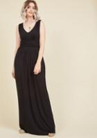 Modcloth Honored Concept Maxi Dress In Black In L