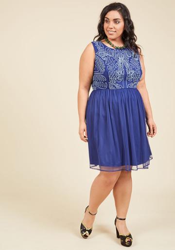  Expressive Impact A-line Dress In Xs