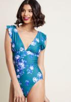 Highdivebymodcloth Lagoon Living One-piece Swimsuit In S