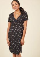  Pick Up On The Prints Wrap Dress In 18 (uk)