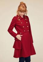  Fame And Flattery Coat In Scarlet In Xl