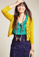 Modcloth Adored Addition Cardigan In Goldenrod