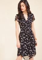  Ladies Who Launch A-line Dress In Noir Blossom In 14