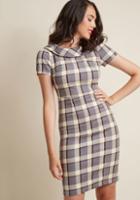 Modcloth Round-collared Sheath Dress In S