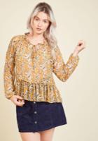  Catch A Second Whim Floral Top In M