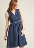 Modcloth Accentuate The Positive A-line Dress In Xs