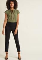 Modcloth You Raise A Good Ponte Pants In Black In 3x