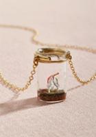 Modcloth Delightful Diorama 3d Printed Necklace In Unicorn