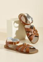  Salt Water Leather Sandal In Tan In 4 Uk