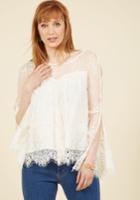  Free For High Tea Lace Top In L