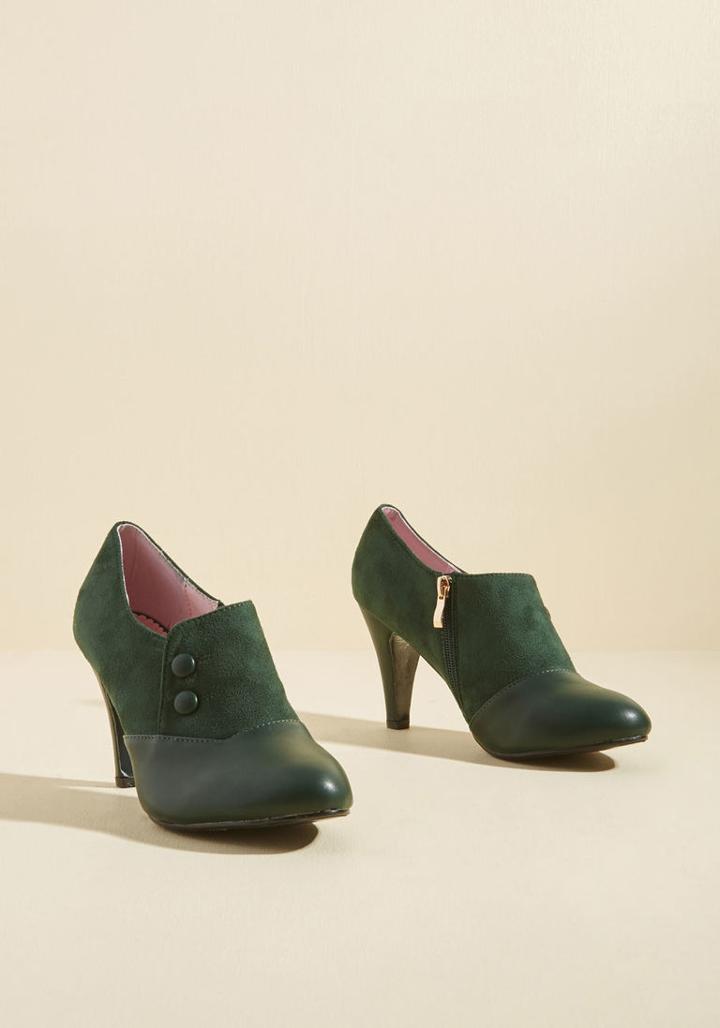 Modcloth Button On The Ritz Heel In 8 Uk
