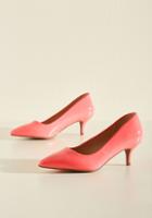 Modcloth Sleek And Low Heel In Carnation